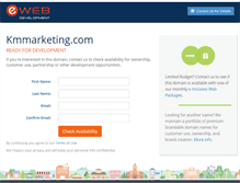 Tablet Screenshot of kmmarketing.com